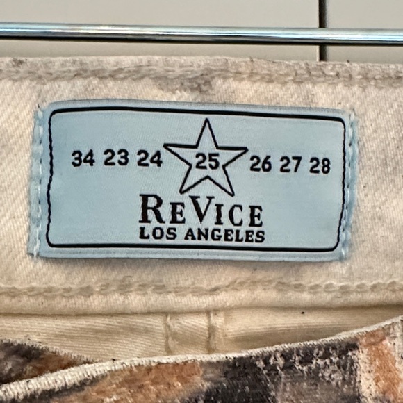 REVICE Animal Print Flare Jeans - Picture 2 of 5